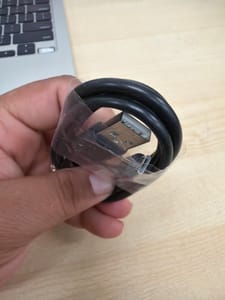 USB-A to Micro-USB Cable, Black (new/coiled)
