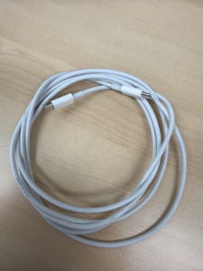 White USB-C to USB-C Cable (~6 ft, Apple-style)