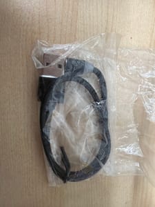 Short USB-A to USB-C Cable (~1 ft, black, bagged)