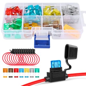 Nilight Mini Blade Fuse Set + Inline Fuse Holders (120pc + 10)