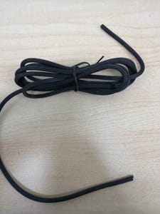 Black Flat 2-Conductor Cable (loose length)