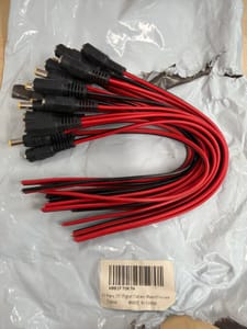 DC Pigtail Cable Pair (Male + Female, 5.5x2.1mm)