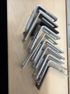 Slotted L-Angle Steel Bracket