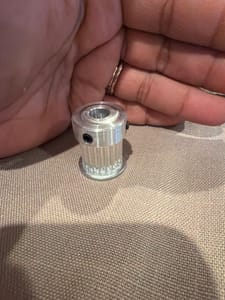 Aluminum timing pulley with set screw
