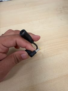 DC Barrel Female-to-Male (Right-Angle) Adapter Lead
