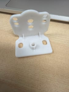 White Plastic Mounting Plates / Brackets (assorted)