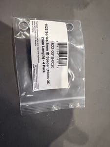 goBILDA 1522 Series 8mm ID Spacer (10mm OD, 2mm Length) - 4 Pack (1522-0010-0020)