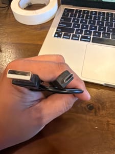 USB-A to Micro-USB Cable (Short, Black)