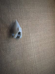 Grey 3D Print - Wedge Bracket Fragment (damaged)