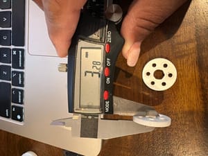 3D-Printed White Spacers (~17.28mm OD)