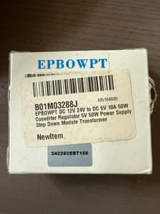 EPBOWPT DC-DC Step Down Converter 12/24V to 5V 10A 50W