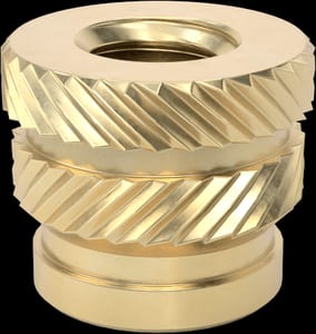 M2.5 x 4mm Brass Knurled Insert Nut