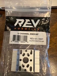 REV Robotics U Channel Endcap (REV-41-1687)