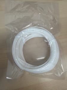 White 3D-Printer Filament (coil, ~15-20 ft)