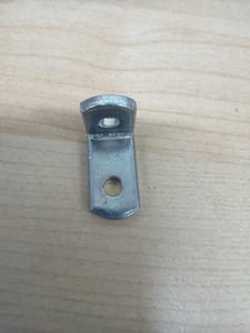 Small Zinc-Plated Steel Offset / Z-Bracket (2-hole, stepped)