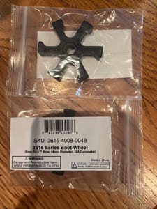 goBILDA 3615 Series Boot-Wheel (8mm REX, 48mm, 30A) (3615-4008-0048)