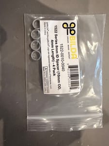 goBILDA 1522 Series 8mm ID Spacer (10mm OD, 4mm Length) - 4 Pack (1522-0010-0040)