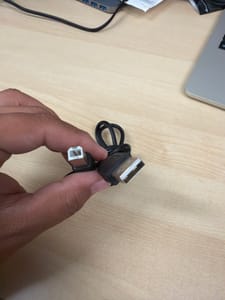 Short USB-A to USB-B Cable (~1 ft, printer)