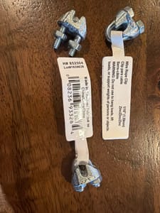 Wire Rope Clip, 1/16" Zinc
