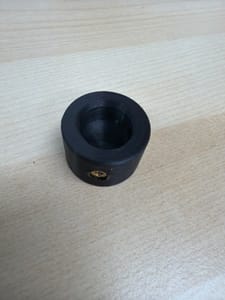 3D-Printed Hub / Collar w/ Brass Insert & Set Screw (black)