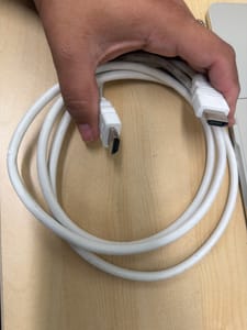 HDMI Cable (Male-Male, White, ~1.5m)