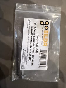 goBILDA 2106 Series Stainless Steel REX Shaft (8mm, 54mm) (2106-4008-0540)