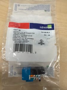 Leviton GigaMax Cat5e Keystone Jack 5G108-RL5 (Blue)