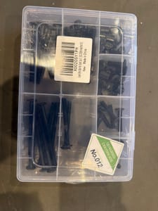 Sutpect 84pcs Black Hex Socket Cap Bolt Assortment (20-80mm)