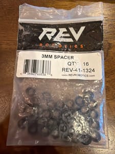 REV Robotics 3mm Hex Spacer (REV-41-1324)