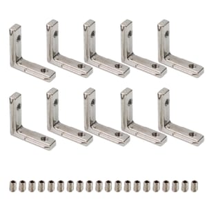 T-Slot Inside Corner Bracket, 1515 Series, M4 (24 x 24 x 8.8 mm)