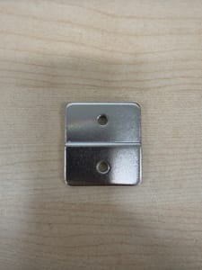 Zinc-Plated Steel 2-Hole Angle/Offset Bracket (small)