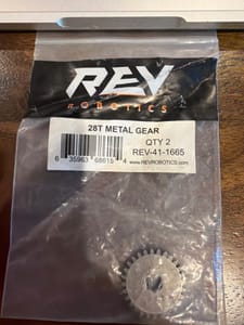 REV Robotics 28 Tooth Metal Gear (REV-41-1665)