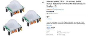 HC-SR501 PIR Motion Sensor