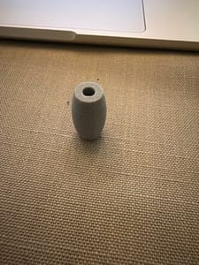 Grey 3D Print - Barrel Nozzle / Cord End