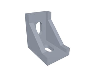 PETOX 2028 Corner Bracket, 2020 Series (Black Aluminum)
