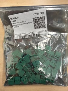 WJ128V-5.0-2P Screw Terminal Block (2-pin, 5.0mm)