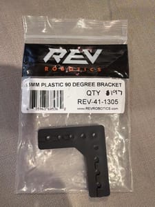 REV Robotics 15mm Plastic 90 Degree Bracket (REV-41-1305)