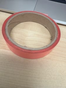 Red PVC / Electrical Tape (partial roll)