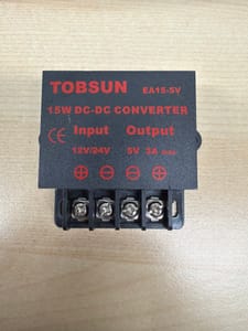 TOBSUN EA15-5V DC-DC Converter (15W, 12V/24V→5V 3A)