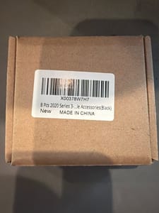 2020 Series 3-Hole Extrusion Accessories Black (8 pcs)