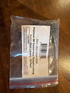 goBILDA M4 Socket Head Thread-Locking Screw, 8mm (2822-0004-0008)
