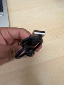 USB-A to USB-C Cable, Black