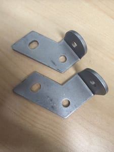Formed Steel L-Bracket (upturned tab + round & slotted holes)