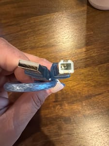 USB-A to USB-B Cable (Printer/Arduino, Blue)