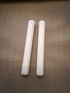White 3D Print - Long Round Rods (2 pcs)
