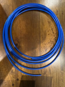 Blue Plastic Tubing (Coil, ~1/4")