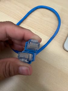 Ethernet Patch Cable RJ45, Blue (~30cm)