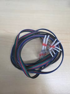 RGB LED 4-Conductor Wire Leads (pin-terminated, lot)