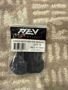 REV Robotics 15mm Plastic Rod End Bracket (REV-41-1304)