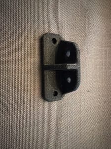 Black 3D Print - Footed Saddle / Standoff Mount